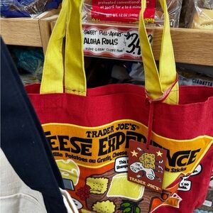 Red and Yellow Tote Bag